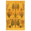 Handwoven Persian Tree of Life Gabbeh Rug in Yellow - Wool