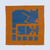 Genuine Pictorial Cat & Fish Kilim Rug - Handwoven Persian Wool