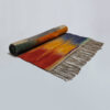 Orange Striped Kilim Rug from Lorestan - Authentic Handwoven Persian Wool