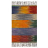 Orange Striped Kilim Rug from Lorestan - Authentic Handwoven Persian Wool