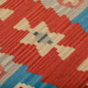 Red Fars Qashqai Geometric Kilim Runner - Authentic Handwoven Persian Wool