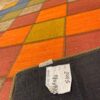 Red Checkered Kilim Rug - Authentic Handwoven Persian Wool Craft