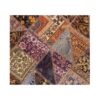 Vintage Persian Hand-Knotted Patchwork Carpet Red