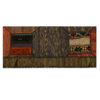 Persian Patchwork Kilim Rug Handwoven Brick Red