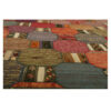 Persian Patchwork Kilim Rug Handwoven Brick Red