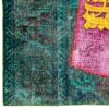 Persian Hand-Knotted Patchwork Carpet Calligraphy