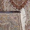 Hand-Knotted Persian Tabriz Riz Mahi Rug (Mahi Medallion / Herati) - Cream Wool