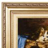 Hand-Knotted Persian Pictorial Rug from Tabriz Depicting Three Kittens