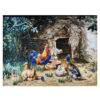 Hand-Knotted Persian Pictorial Rug from Tabriz Depicting Chickens & Ducks