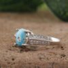 Persian Silver Ring for Women with Nishapur Turquoise