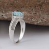 Persian Silver Ring for Women with Nishapur Turquoise