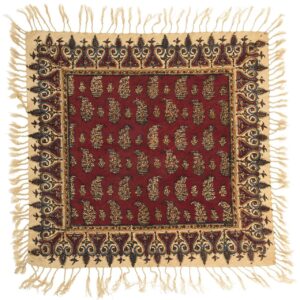 Persian Tablecloth: Isfahan’s Traditional Kalamkari Block Print Red II