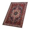 Hand-Knotted Persian Chaharmahal & Bakhtiari Heriz Rug (Floral Medallion) - Red Wool