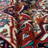 Hand-Knotted Persian Chaharmahal & Bakhtiari Heriz Rug (Floral Medallion) - Red Wool