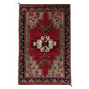 Hand-Knotted Persian Khorasan Tribal Rug (Iliati Geometric Medallion) - Red Wool