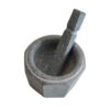 Stone Mortar & Pestle Set Handcrafted for Saffron and Spice Grinding