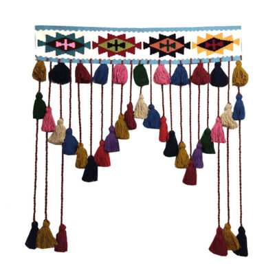 Persian Wool Kilim Tassel Wall Hanging Tapestry, Traditional Wall Decor