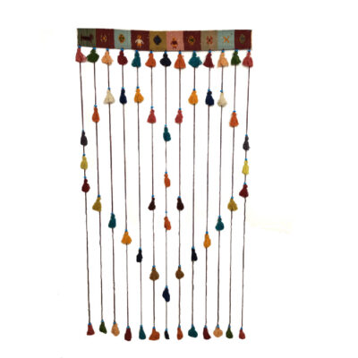 Persian Wool Kilim Tassel Wall Hanging Tapestry, Traditional Wall Decor