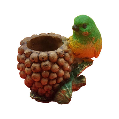 Green Bird Design Toothpick Holder in Polyester (2 pcs)