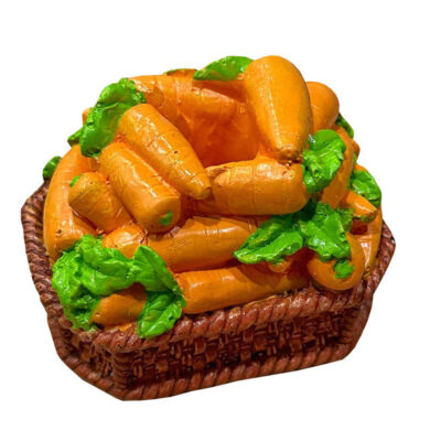 Orange Carrots in Basket Toothpick Holder