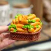 Orange Carrots in Basket Toothpick Holder