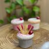 Strawberry Cupcake Toothpick Holder – Perfect for Home and Restaurants