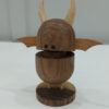 Brown Bat Design Wooden Toothpick Dispenser