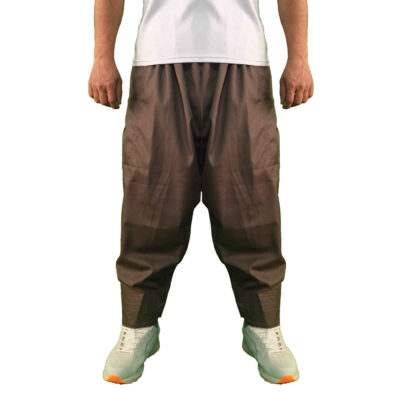 Brown Traditional Kurdish Shalwar Pants with Classic Ethnic Design