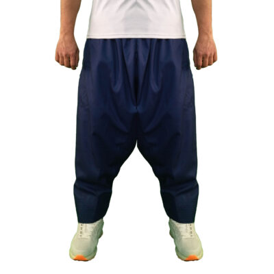 Navy Blue Traditional Kurdish Shalwar Pants with Stylish Ethnic Design