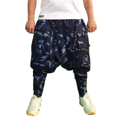 Traditional Kurdish Trouser – Navy Blue Palangi Shalwar - ShopiPersia