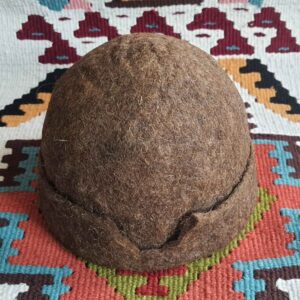 Traditional Persian Luri Ethnic Hat – Kolah Namadi 100% Wool