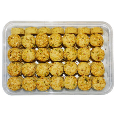 Yazdi Nokhodchi – Persian Chickpea Shortbread Cookies with a Crumbly, Melt-in-the-Mouth Texture, 900g, 2 Packs