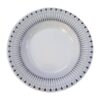 White Melamine Dinnerware Set for 6 Unbreakable