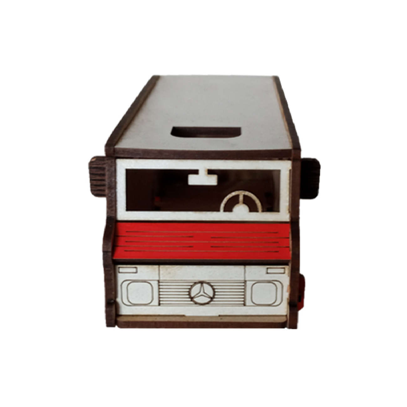 3D Puzzle Wooden Model Kit – Bus