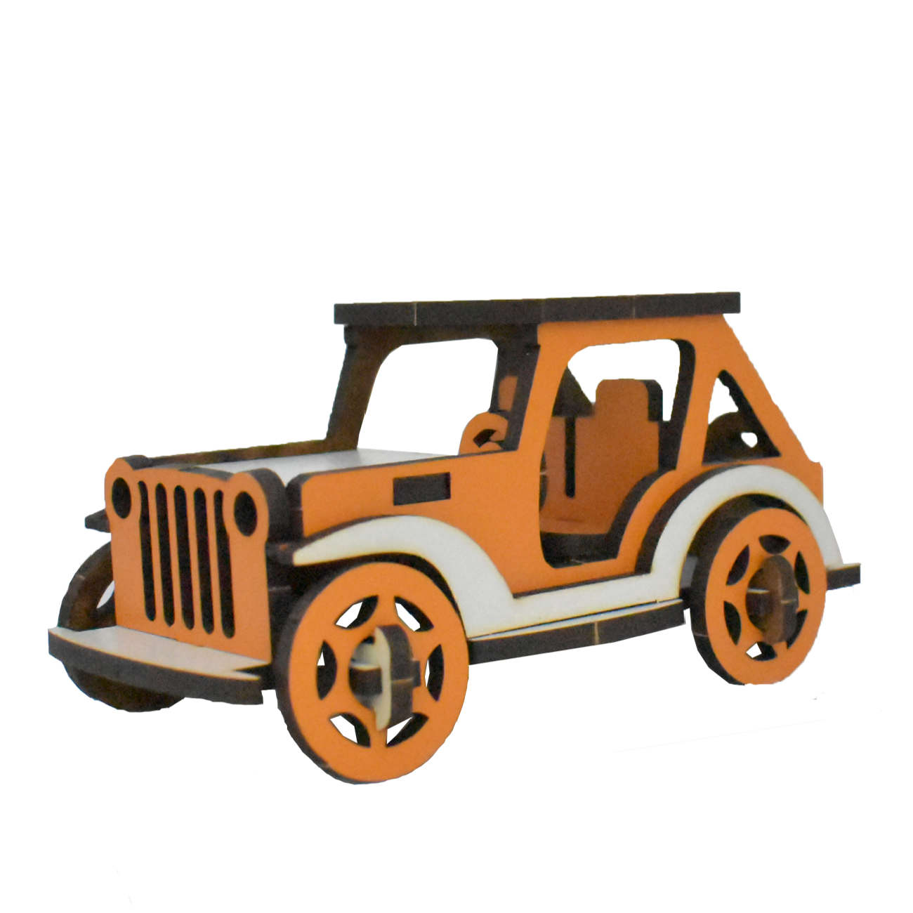 3D Puzzle Wooden Model Kit – Jeep Design