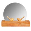 Wooden Haft Seen Set for Nowruz Festivities Bird Design Round