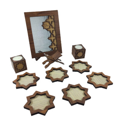 Wooden Haft Seen Set for Nowruz Festivities Shamseh Design