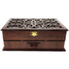 Wooden Tea Organizer with 6 Sections for Assorted Flavors
