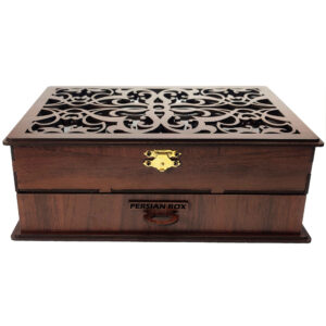 Wooden Tea Organizer with 6 Sections for Assorted Flavors