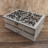 Wooden Tea Organizer with 6 Sections for Assorted Flavors