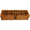 Classic Wooden Tea Chest – 4-Compartment Storage Organizer