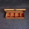 Classic Wooden Tea Chest – 4-Compartment Storage Organizer