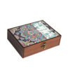 Traditional Iranian Design Wooden Tea Chest – 4-Section Organizer