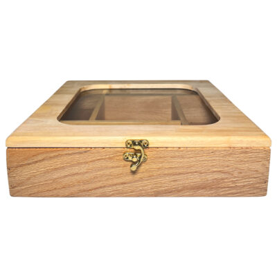 5-Slot Multi-Purpose Wooden Tea Storage Solution for Tea, Snacks & Chocolate