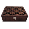 Multi-Functional Wooden Tea Chest with 6 Divided Compartments