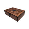 7-Compartment Wooden Tea Chest – Warm Brown Finish Storage Box