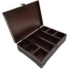 8-Slot Wooden Tea Bag Organizer – Spacious & Stylish Storage Box
