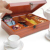 8-Slot Wooden Tea Bag Organizer – Spacious & Stylish Storage Box