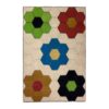 Artisanal Cream Floral Kilim Rug - Handwoven Authentic Persian Wool