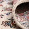 Hand-Knotted Persian Ardakan Rug (Lachak Toranj Floral Medallion) - Cream Wool